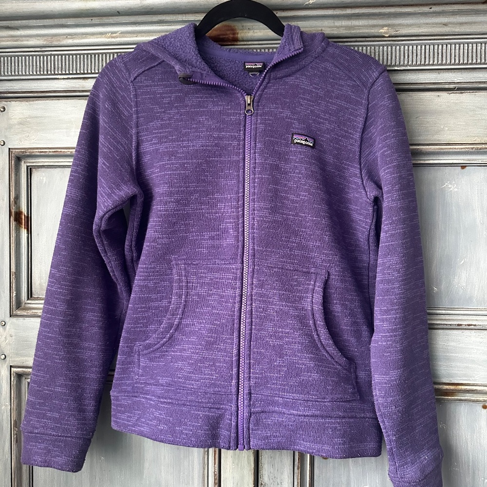 Patagonia Better Sweater Zip Up Hoodie Women Purple Size S - Picture 2 of 5